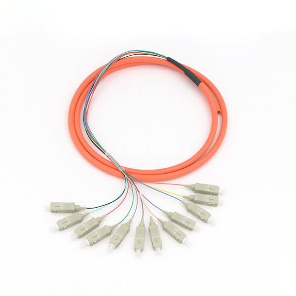 12 fiber Multi-mode Fan-out/Bunch Fiber Optic Pigtail